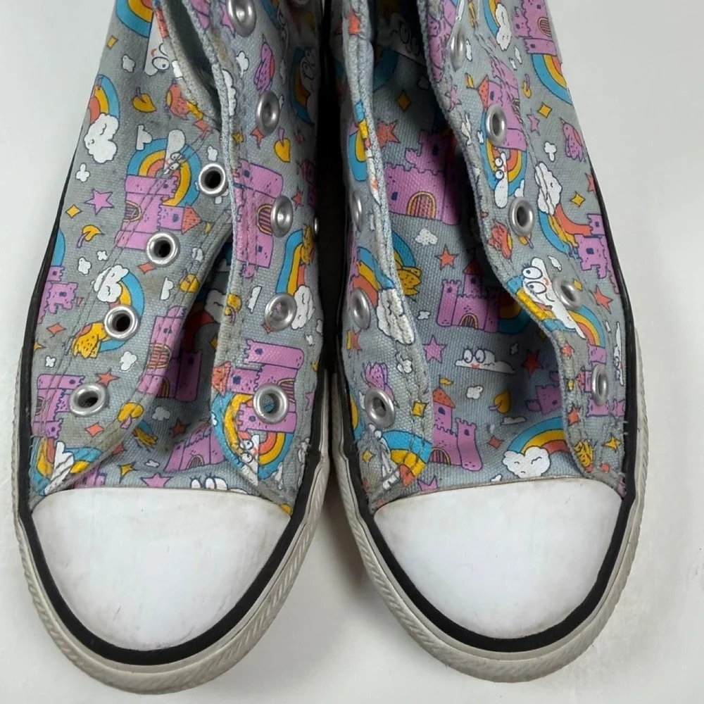 Converse Chuck Taylor All Star Hightop Rainbow Castles Shoes Size Youth 1